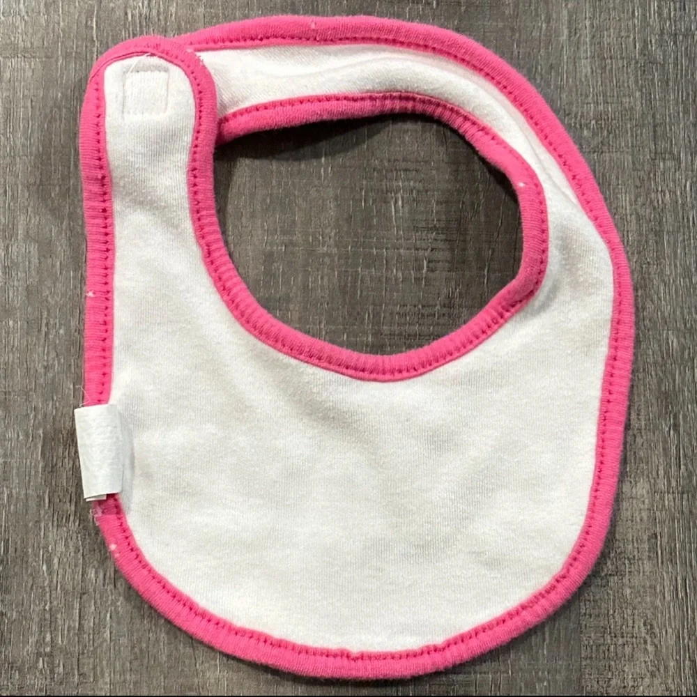 💞 Pink “Nobody Puts Baby In The Corner” Cloth Baby Bib